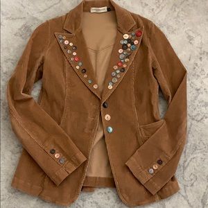 Overdrive made in Italy corduroy jacket buttons